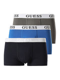 Boxer Guess Joe Trunk 3 Pack da Uomo - Blu Azzurro Grigio