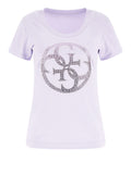 T-shirt Guess 4G Logo da Donna - Viola