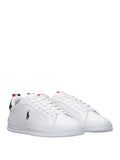 Sneakers Ralph Lauren Low Top Lace da Uomo - Bianco